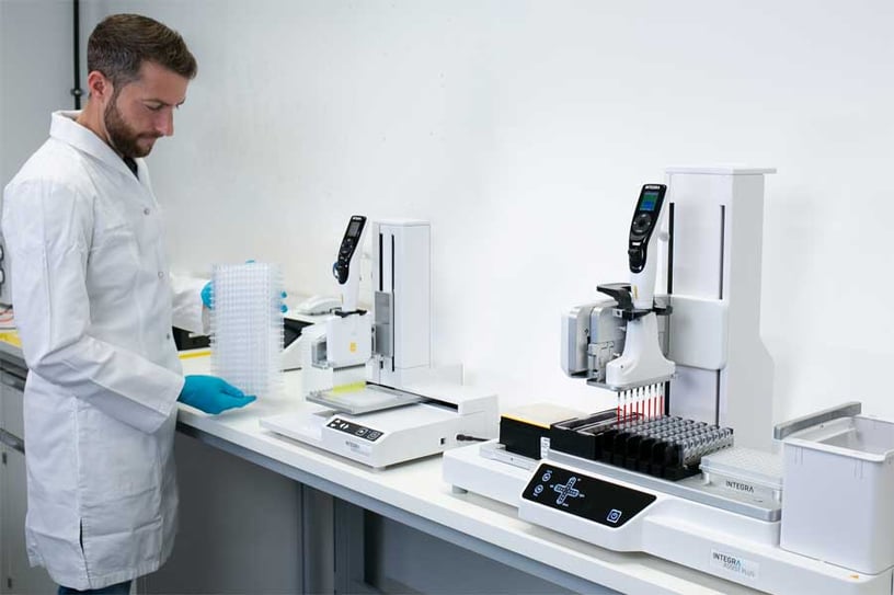 INTEGRA Biosciences è un buon esempio di azienda nel campo della tecnologia di laboratorio che si rifornisce da KUK di bobine personalizzate e assemblaggio di circuiti stampati da un'unica fonte.