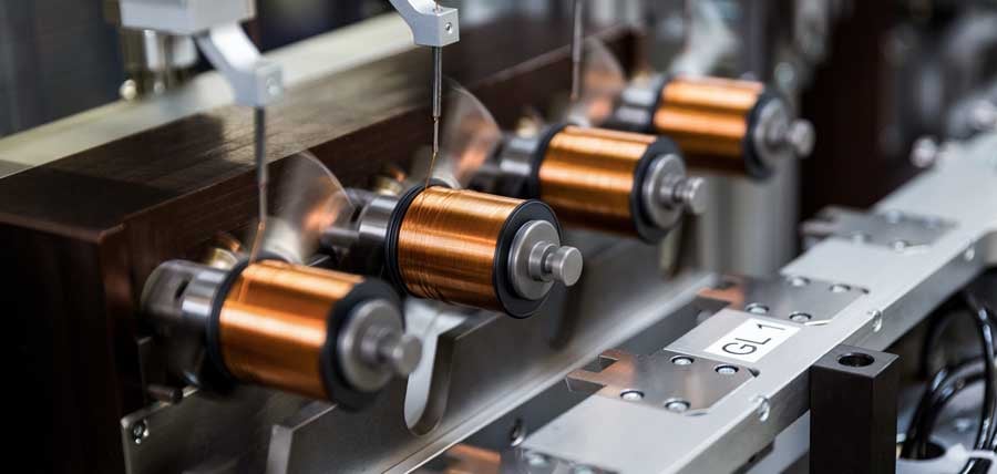 La costruzione di impianti propri di KUK garantisce una produzione in serie di alta qualità e un breve time to market per la produzione di bobine.